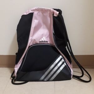 Soft pink Adidas drawstring bag 🍑